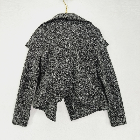 Ann Taylor Black & White Long Sleeve Open Front Sweater 2367 - Picture 4 of 8